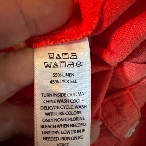 Cynthia Rowely Womens Linen Shorts Size 6 Lagom Beachy Preppy Festival Coastal - Picture 6 of 7